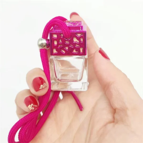 Mini Air Freshener Essential Oil Perfume Glass Bottle with Cap - Image 4