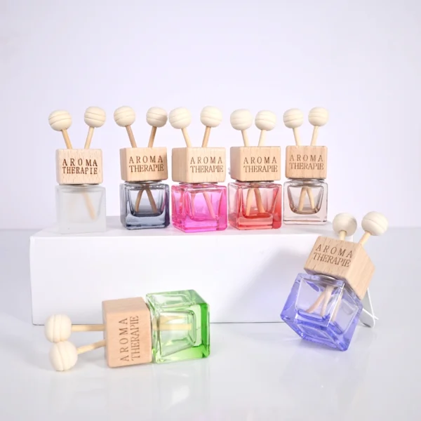 8ml Colorful square glass perfume bottle - Image 4