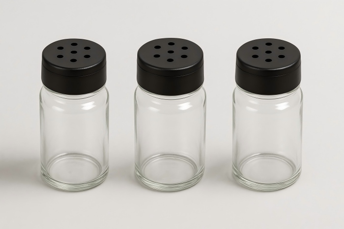 Shaker Caps of Glass Spice Jars