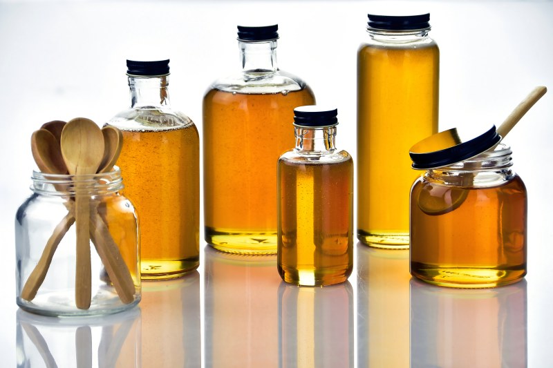 glass honey jars