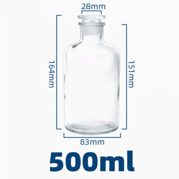 Wide Mouth Amber Reagent Glass Sealed Bottle - Image 5