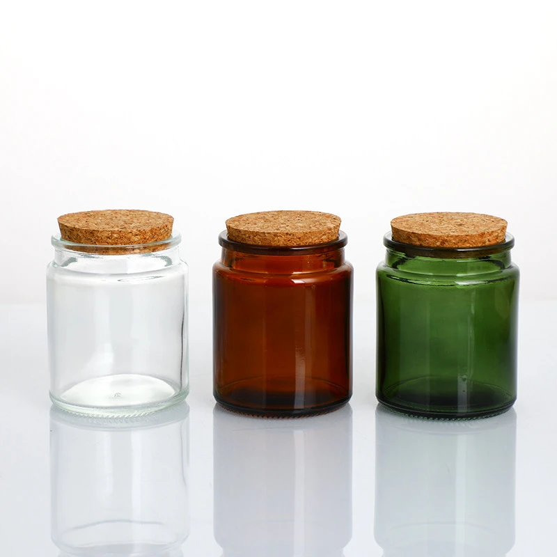 100ml 200ml Amber Glass Candle Jar with Cork Empty Clear Green Glass Container 5 100ml 200ml Amber Glass Candle Jar with Cork Empty Clear Green Glass Container - Image 5