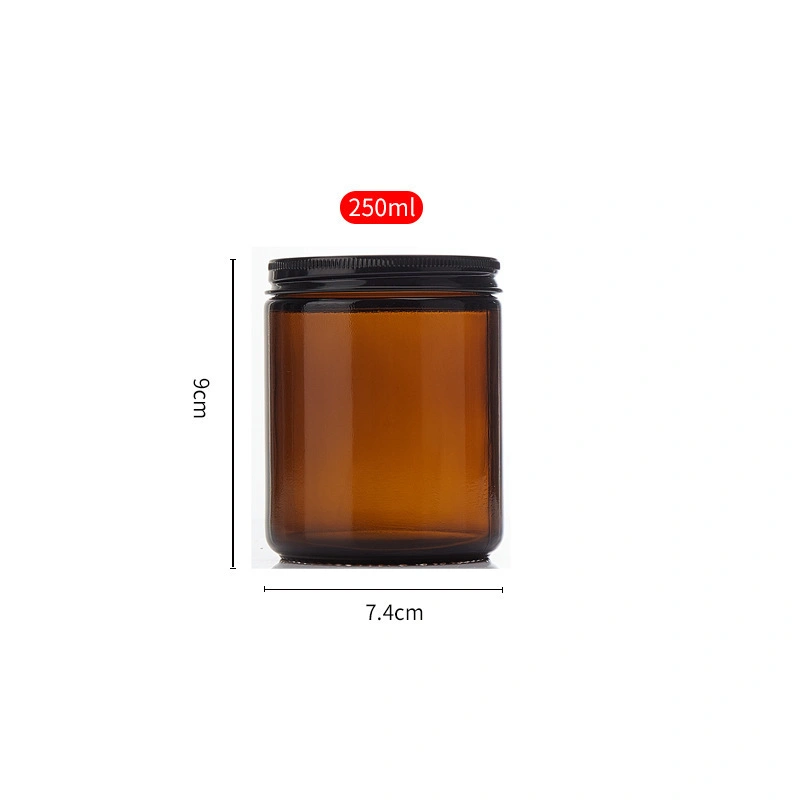 250ml custom candle jars wholesale with aluminum cap 2 250ml custom candle jars wholesale with aluminum cap - Image 2