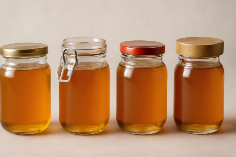 Innovations in Glass Honey Jar Closures: From Twist-Off Lids to Wooden Caps 3 Different Glass Honey Jar Closures