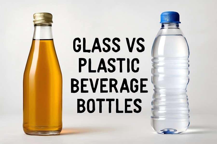 Glass Beverage Bottle vs Plastic Beverage Bottle