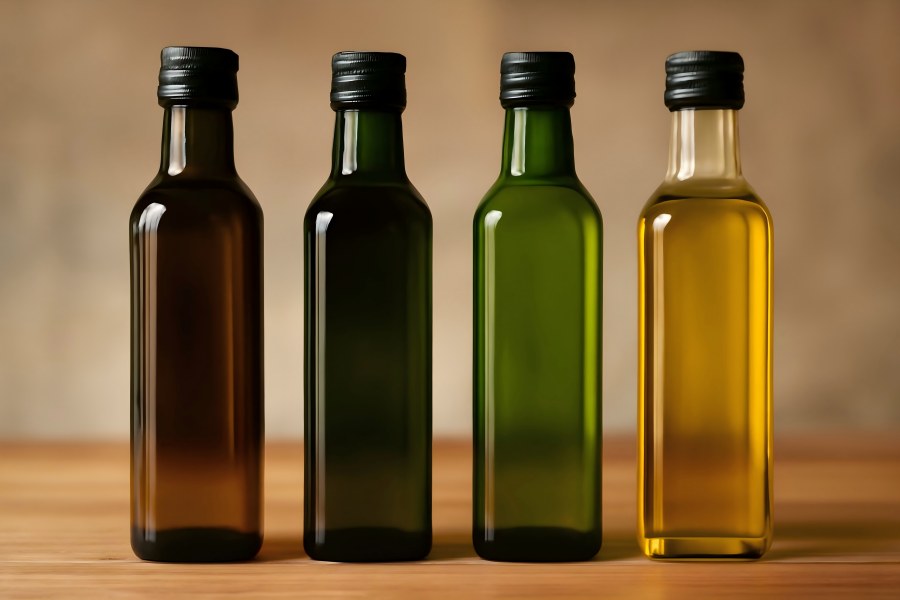 How to Choose the Right Bottles for Olive Oil: A Complete Buyer’s Guide 4 Olive Oil Bottles in Different Colors