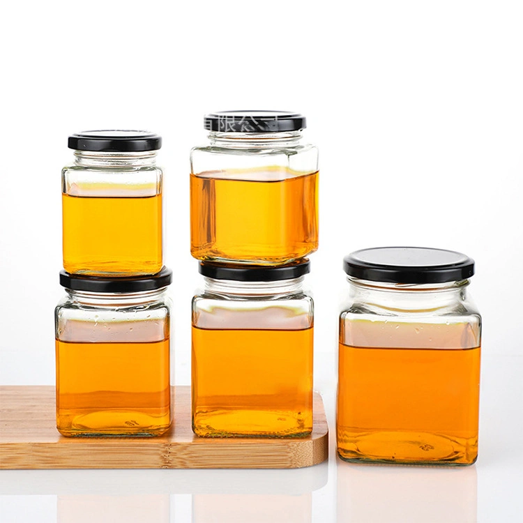 200ml Square Glass Jar With Metal Lid 2 200ml Square Glass Jar With Metal Lid - Image 2