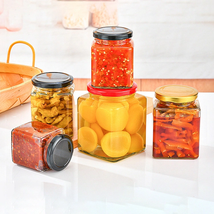 200ml Square Glass Jar With Metal Lid 3 200ml Square Glass Jar With Metal Lid - Image 3