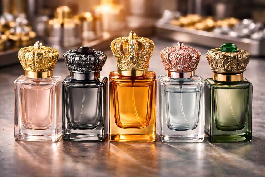 Zinc Alloy Caps for Perfume Bottle