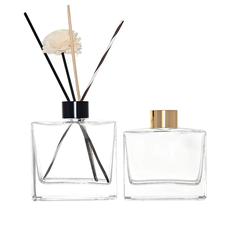 Eco-Friendly Premium Flat Square Glass Aroma Diffuser Bottle with Collar 6 Eco-Friendly Premium Flat Square Glass Aroma Diffuser Bottle with Collar - Image 6
